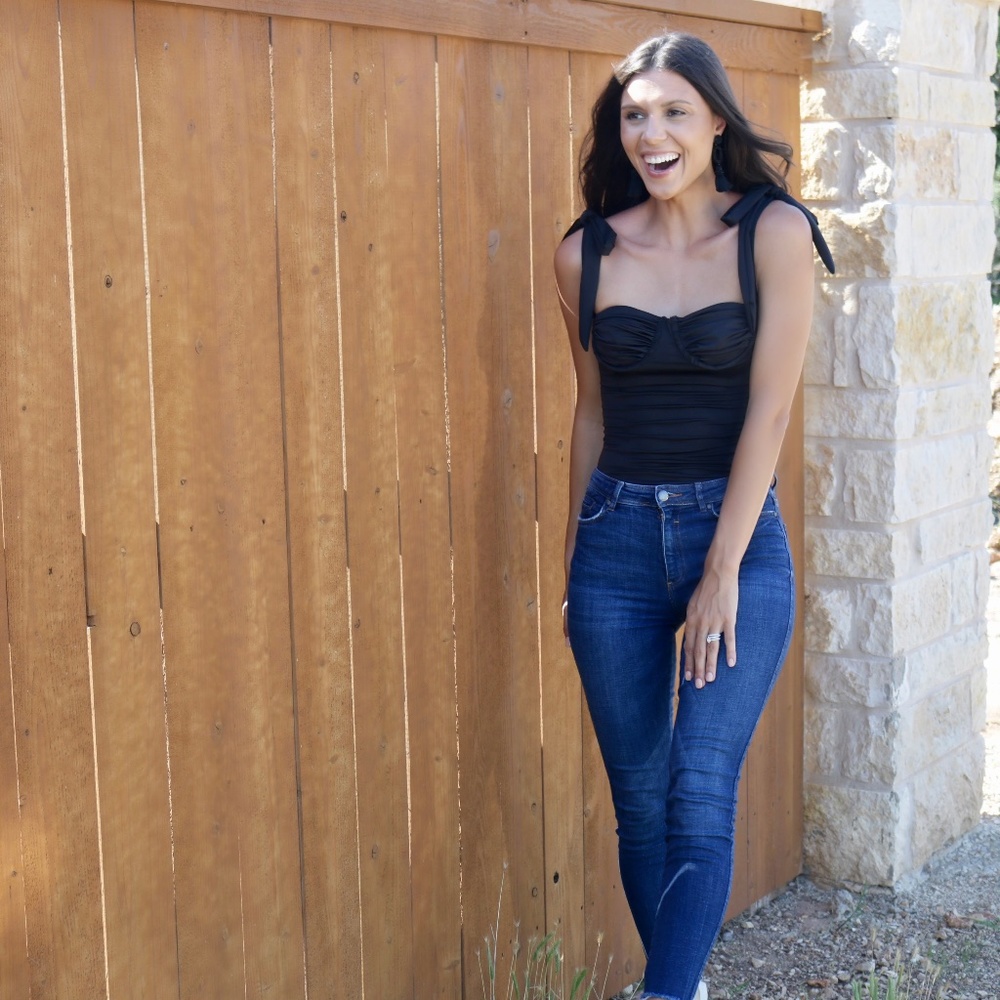 black bodysuit